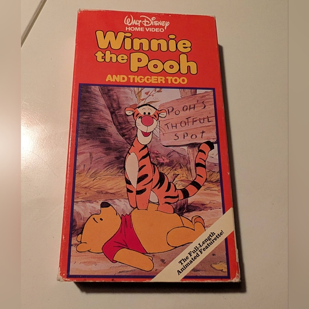 RARE Winnie the Pooh and Tigger Too VHS